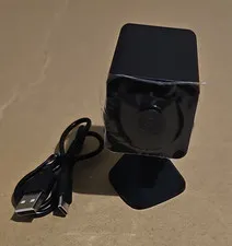 HD Wi-Fi IP Indoor Security Camera Black USB Powered Mic Cloud Alexa/Google