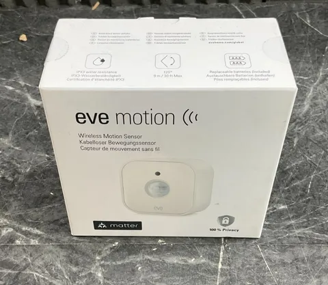 Eve Wireless Motion Sensor Matter 10037816 ✅❤️️✅❤️️ BRAND NEW! SEALED!