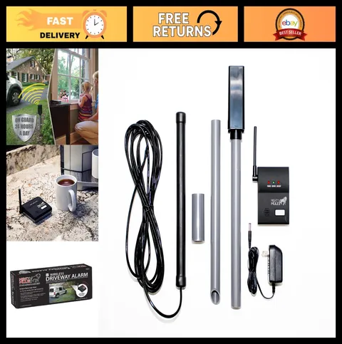 Wireless Driveway Alarm - Electromagnetic Vehicle Detection, 400ft Range, Expand
