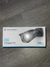 Amcrest IP8M-2496EB-V2 4K 8MP PoE Outdoor Weatherproof Bullet IP Camera Black