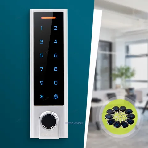 US Stock WIFI Fingerprint RFID Access Control Unit Touch Keypad Passcode 125KHz