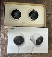 Google Nest Camera NC2400ES Outdoor Security Camera - 2 Pack- Open Box