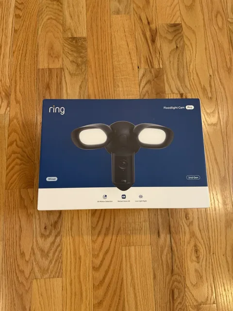 Ring Floodlight Cam Pro (2nd Gen - Newest) Black - BRAND NEW SEALED