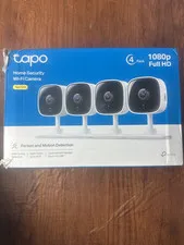 TP-Link Tapo C100 1080P Indoor WiFi Security Camera 4-Pack w/Adapters Tested