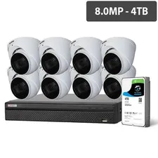 WATCHGUARD Compact 16 Channel 8.0MP HDCVI Surveillance Kit (8 x Motorised