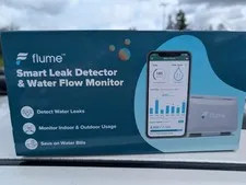 New - Flume Smart Leak Detector & Water Flow Monitor - Buy Here For Less, Save $