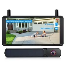AUTO-VOX 6 Inch Solar Backup Camera Wireless, 1 Minute 6 Screen, Black