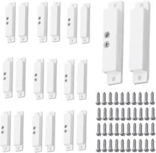 10 Sets NC Wired Surface Mounted Alarm Magnetic Door Contact Sensor Door Window