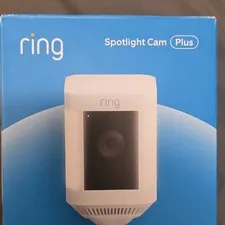 Ring Spotlight Cam Plus White Wireless Wi‑Fi 1080p Outdoor Motion Detection