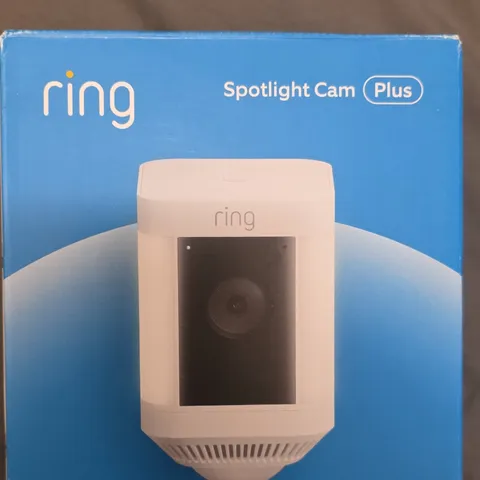 Ring Spotlight Cam Plus White Wireless Wi‑Fi 1080p Outdoor Motion Detection