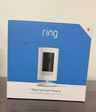 Ring Stick Up Cam Plug-In Indoor/Outdoor Wireless Wi‑Fi 1080p Camera Black