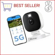 VIMTAG Security Camera Outdoor Indoor, 2.5K Cameras for Home Security Pet/Dog, C