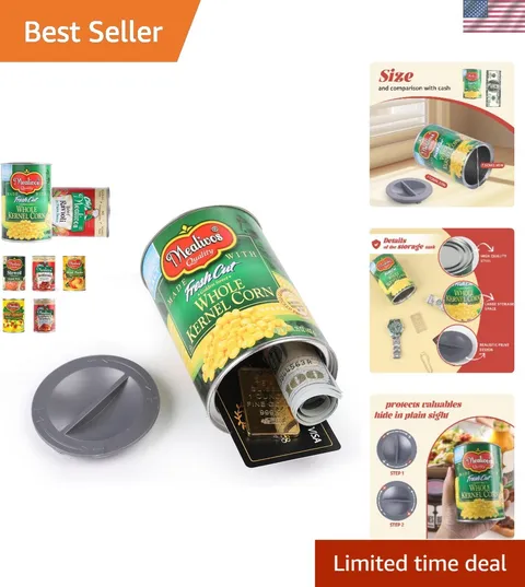 Discreet Fake Can Safe with Hidden Storage - Ideal for Home Security Gifts