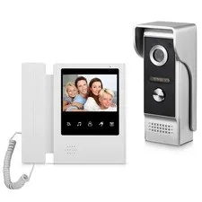"4.3"" Wired Video Door Phone System with Night Vision Intercom for Home"