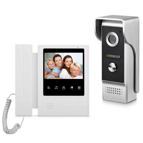 "4.3"" Wired Video Door Phone System with Night Vision Intercom for Home"