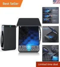 Biometric Safe Box: Portable Fingerprint Security with Digital Keypad, Black
