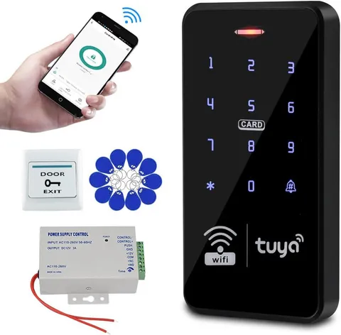 Wifi Tuya Door Access Control System Kit IP68 Waterproof RFID Keyboard 125Khz 13