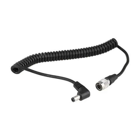 Coiled DC 2.5mm To 4Pin Hirose Cable Compatible Sound Devices 688/644/633