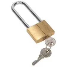 Siegen S0989 Brass Body Lock with Brass Cylinder Long Lock 40mm