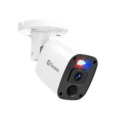  Add-On DVR Flashing Light Bullet Camera with Sensor Spotlight, 4K UHD Video, 