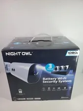 BRAND NEW Night Owl Battery Wi-Fi Security System (3 Cameras)