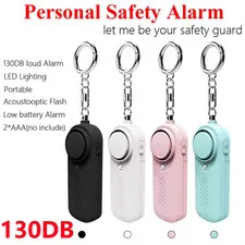 Mini Personal Safety Alarm 130dB Loud Siren - Self Defense Security Panic Alert