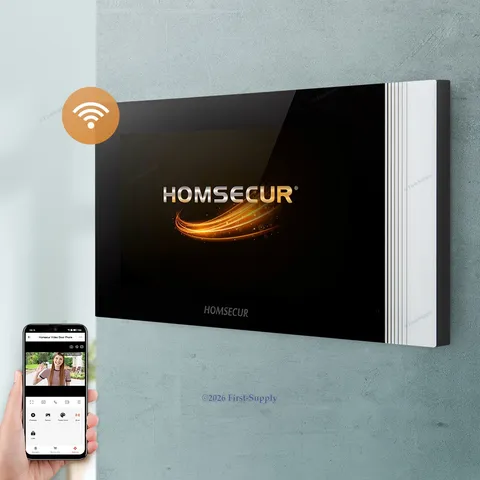 HOMSECUR Indoor Monitor Voice Message For WIFI Video Doorphone Entry Intercom