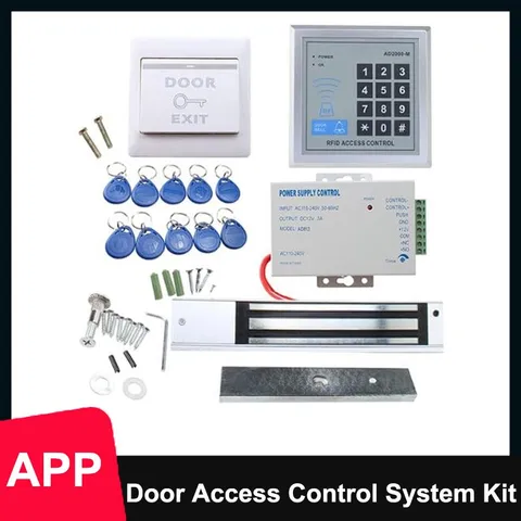 RFID Access Control System Kit with keypad, 280kg 620LB Electric Magnetic Lock