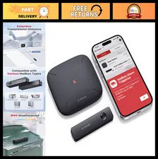 Wireless Mailbox Alarm Sensor - Long Range Delivery Alert System with Base Stati