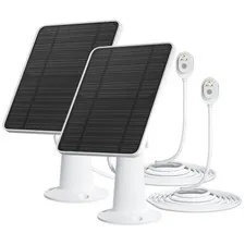 Solar Panel Charger with Arlo 5S/4/3/3 Floodlight/Ultra/Ultra 2 , 6V 4.5W Sol...
