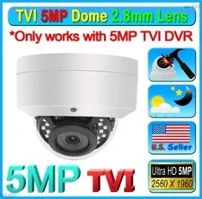 5MP TVI Vandal proof HD 2.8mm CCTV Wide Angle Weatherproof Outdoor Dome Camera