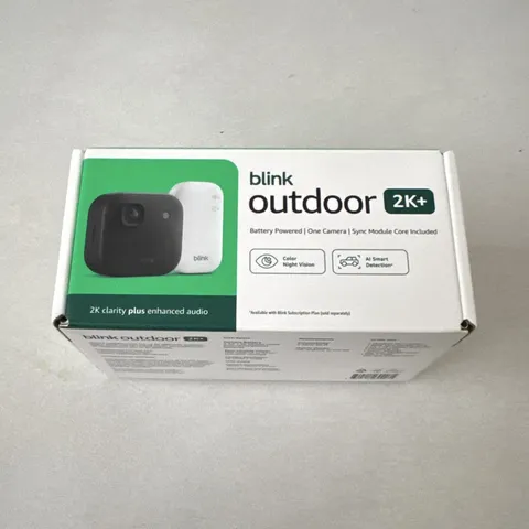Blink Outdoor 2K+ 2K Wireless Wi-Fi Battery Camera Night Vision Alexa Sync Core