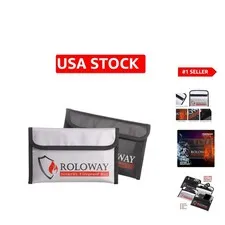 Fireproof & Water-Resistant Money Bag 5x8 Inches | 2-Pack Safe Storage