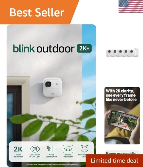 Outdoor 2K+ newest model — Wireless smart security camera, 2K video resolutio...
