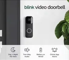 Blink Video Doorbell Camera Wired / Wireless Two Way Audio HD video & Alexa