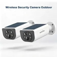 2Pcs Wansview Security Camera Outdoor Wireless Solar 2K S1 | PIR Human Detection