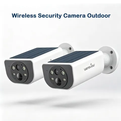 2Pcs Wansview Security Camera Outdoor Wireless Solar 2K S1 | PIR Human Detection