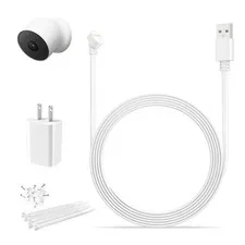 Power Cable for Google Nest Cam Outdoor or Indoor,Batte/ry,33FT/10M Extra Lon...