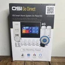OSI Go Direct Smart Alarm System(14 Piece Kit) No Monthly Fees BRAND NEW!