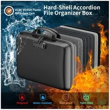 Fireproof Accordion Folder for Important Documents