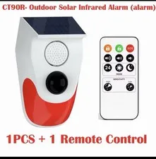 Outdoor Waterproof Wireless 120dB Charging Security Sound Alarm DetectorNew USA