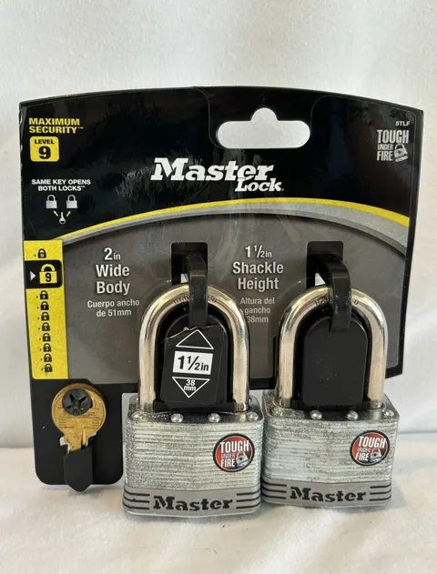 Master Lock Stainless Steel Laminated Padlock -  2 Pack 5TLF