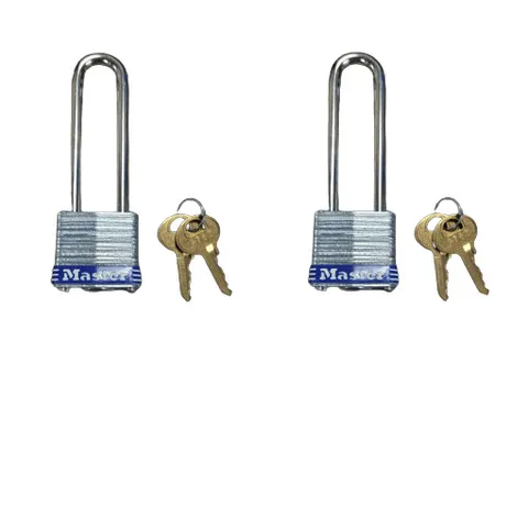 2-PACK Master Lock 7KALJ Laminated Steel Padlock 2/ 2-1/2" Shackle