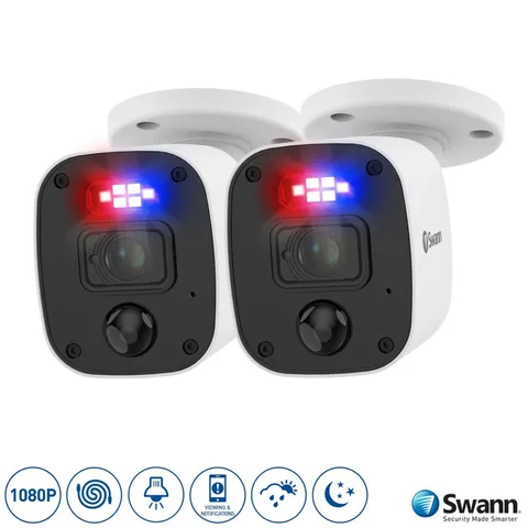 Swann PRO-1080MQB 1080p Enforcer Bullet CCTV Cameras Flash Audio 4680 x 2