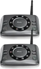 2 Pack, Wuloo Wireless Intercom System 4 Pack Full Duplex 5280ft Range