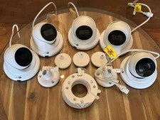 Lot of 5 IC Realtime IPMX-E20F-IRW2 2MP PoE IP Turret Cameras w/ Mounts