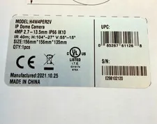 Honeywell H4W4PER2V Performance Series IP 4MP Mini Dome Camera