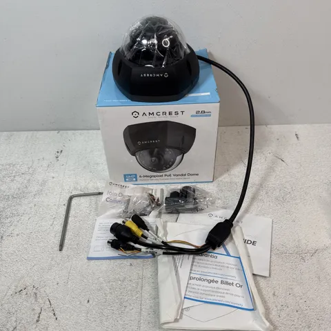 Amcrest 4MP POE  Vandal Dome Security Camera Outdoor Camera Eyeball IP4M-1028EW
