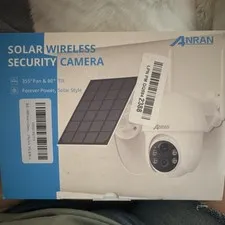 ANRAN Solar Powered PTZ Security Camera 3MP Wi-Fi 355° Pan 90° Tilt White