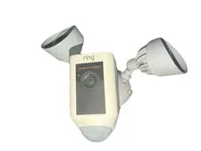 Ring Floodlight Cam Wired Outdoor Wi‑Fi Security Camera Dual Floodlights White